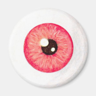 Íman Ímã vermelho do globo ocular do fogo assustador