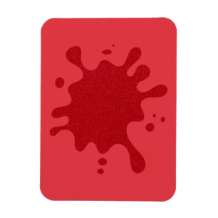 Íman Ímã Vermelho-no-Vermelho Personalizável – Salpico 