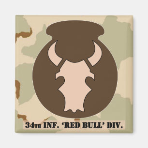 Íman Ímã w/camo do emblema 2x2 do DCU-olhar de Bull d