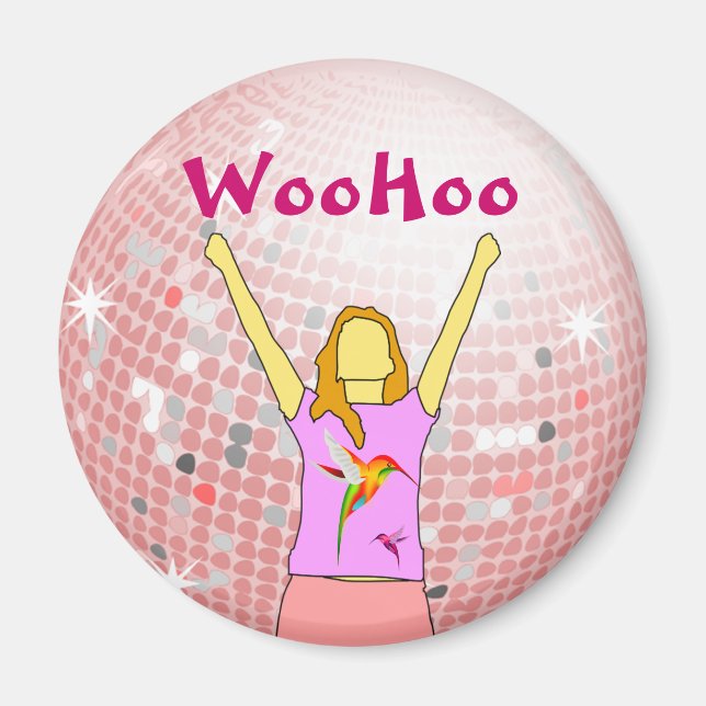 Íman ímã woohoo (Frente)