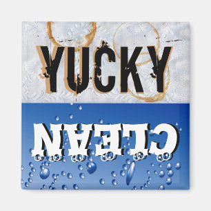 Íman Ímã Yucky limpo & sujo da máquina de lavar lou