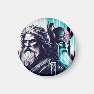 Íman image of the gods zeus and odin togethe