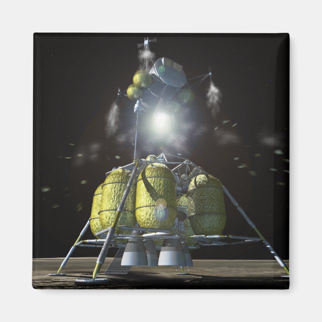 Íman Imagem artística de uma nova nave espacial para a  (Frente)