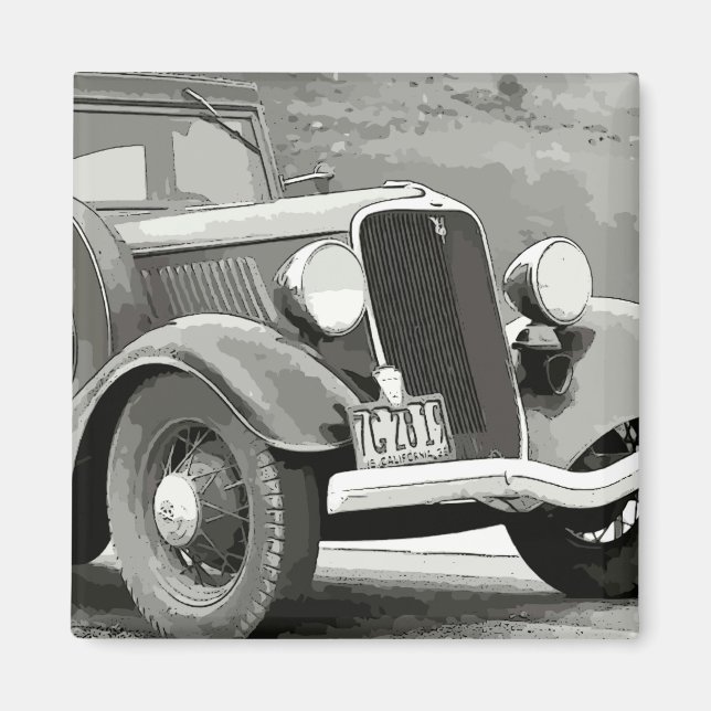 Íman Imagem Automática de Vintage (Frente)