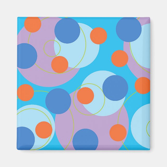 Íman Imagem Azul De Gelo Retroativa (Frente)