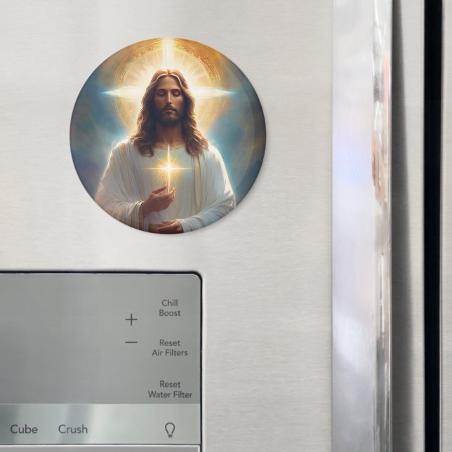 Íman Imagem celestial de Jesus Cristo para sua geladeir (In Situ (Fridge))