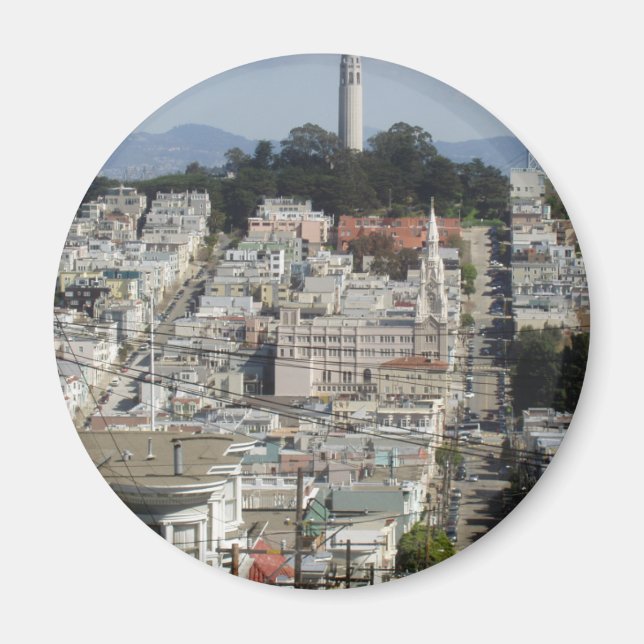 Íman Imagem Cênnica da Torre de Coit (Frente)