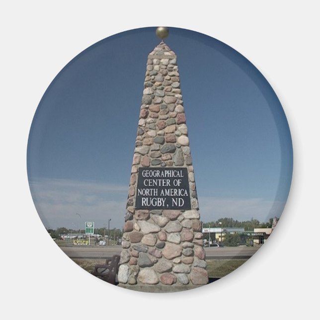 Íman Imagem Cêntrica da América (Frente)