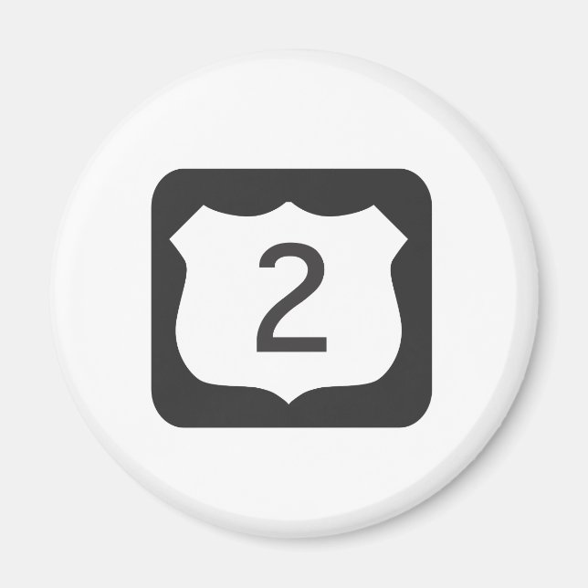 Íman Imagem Cêntrica de Estrada dos EUA-2 (Frente)