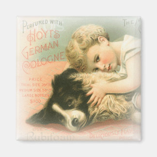 Íman Imagem Collie de Borda Vintage