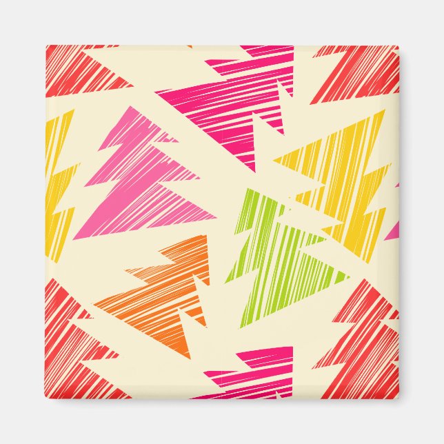 Íman Imagem Colorida das Árvores de Natal (Frente)