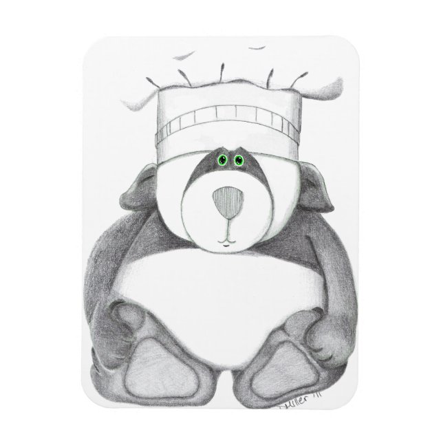 Íman Imagem com Urso de Panda (Vertical)