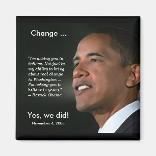 Íman Imagem Comemorativa do Presidente Obama