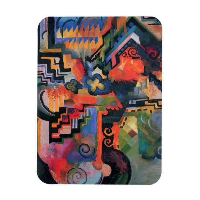 Íman Imagem "Composição Colorida" (Vertical)