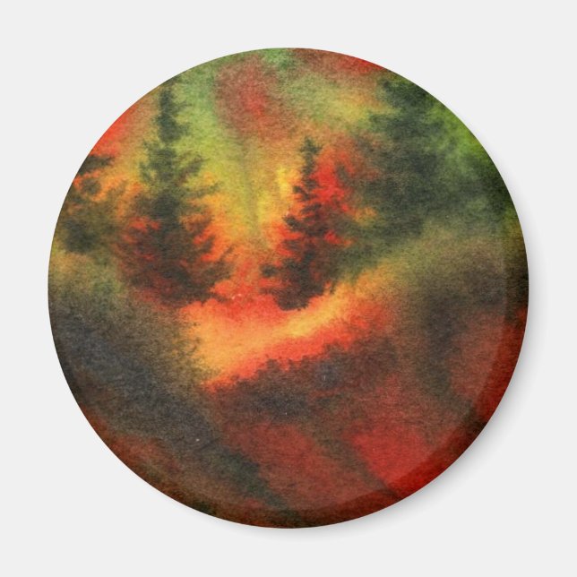 Íman Imagem da Árvore Pine (Frente)