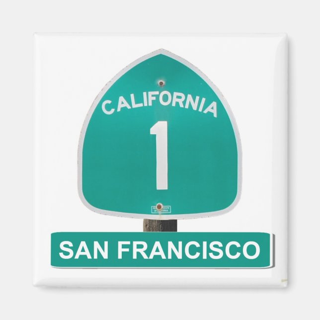 Íman Imagem da autoestrada 1 de São Francisco Califórni (Frente)