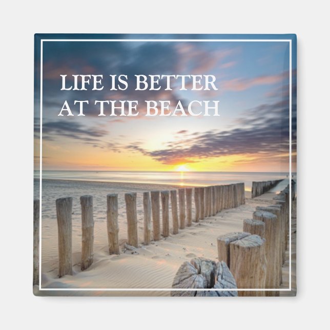 Íman Imagem da Cena de Praia (Frente)