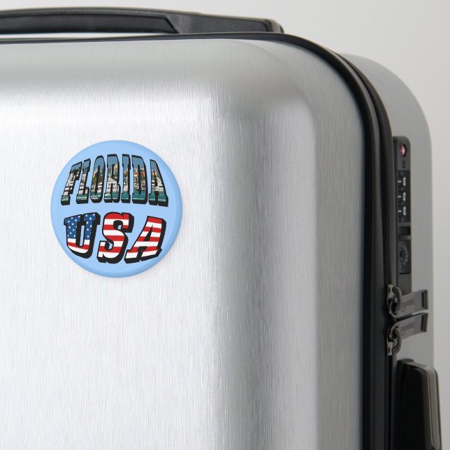 Íman Imagem da Flórida e Texto de Sinalizador dos EUA (In Situ (Luggage))