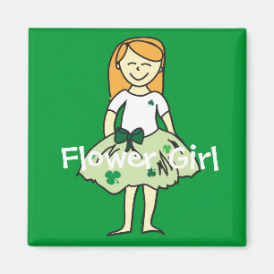 Íman Imagem da Irish Flower Girl
