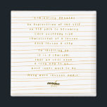 Íman Imagem da Liminalidade pela Poeta Adiela Akoo<br><div class="desc">O ímã da liminalidade da poeta Adiela Akoo - 'Liminalidade denota uma exploração do eu no caminho para se tornar. É o tema central de todo o meu escrevendo - o caminho acidentado a percorrer. Cada linha instável lembra uma lição, cada lição é um passo para nivelar. É um lembrete...</div>