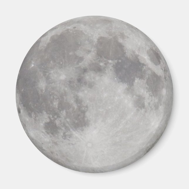 Íman Imagem da Lua Silvery (Frente)