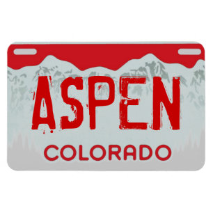 Íman Imagem da placa vermelha Aspen Colorado