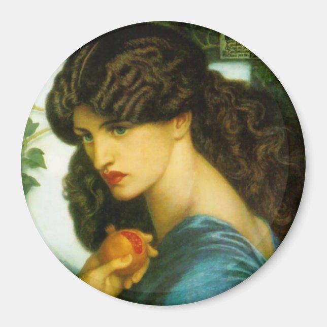 Íman Imagem da Proserpine por Dante Gabriel Rossetti (Frente)
