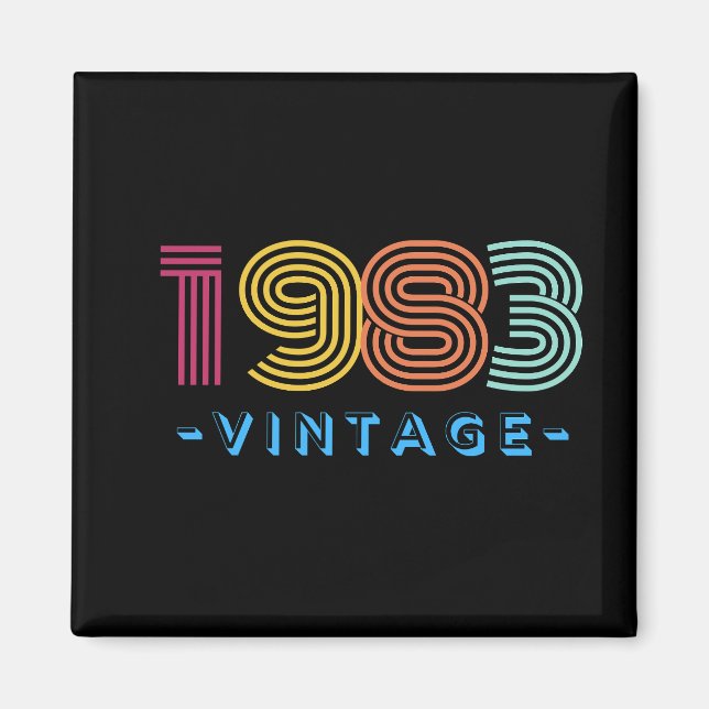 Íman Imagem De 1983, Retro - Presente (Frente)