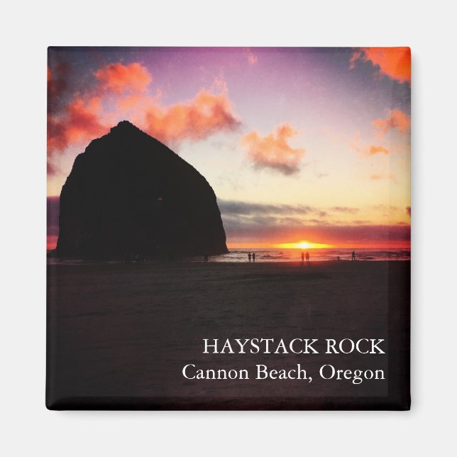 Íman Imagem de 2 polegadas do Vivid Sunset Haystack Roc (Frente)
