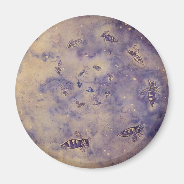 Íman Imagem de Abelhas Espaciais (Frente)