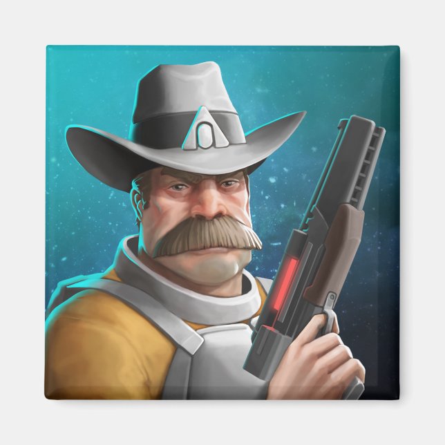 Íman Imagem de Agentes Espaciais (Frente)