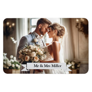 Íman Imagem de Anúncio de Foto de Casamento Personaliza