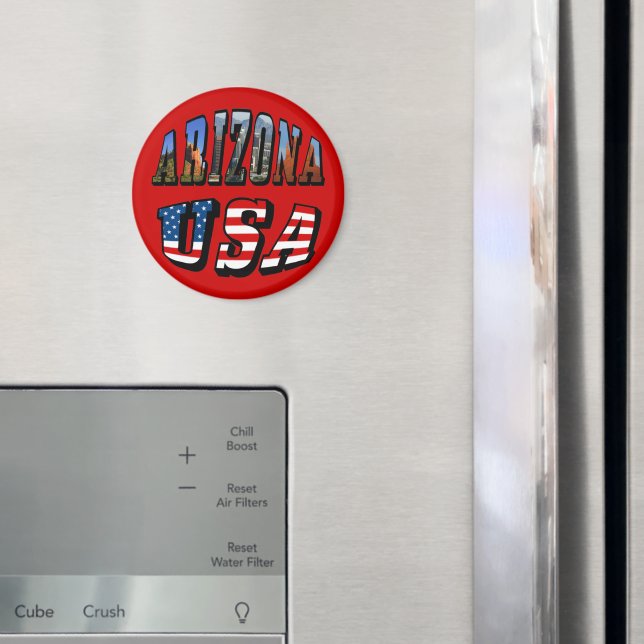 Íman Imagem de arizona e Texto de Sinalizador EUA (In Situ (Fridge))