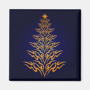 Íman Imagem de Árvore de Natal Na moda azul