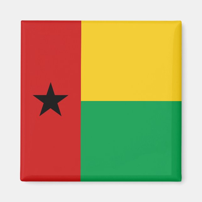 Íman Imagem de Bandeira da Guiné-Bissau (Frente)