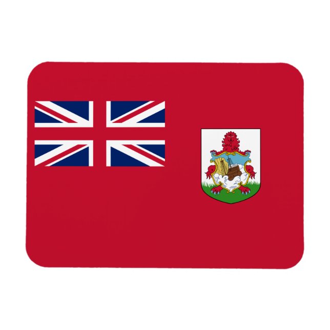 Íman Imagem de Bandeira das Bermudas Patriótica (Horizontal)