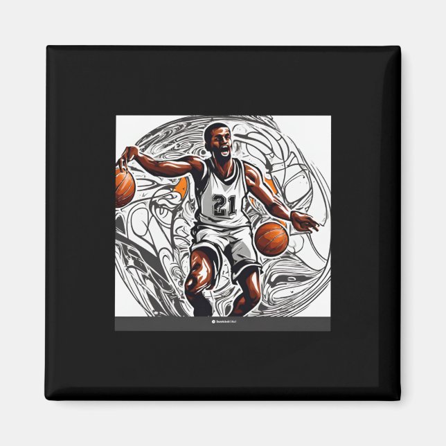 Íman Imagem de Basquete (Frente)