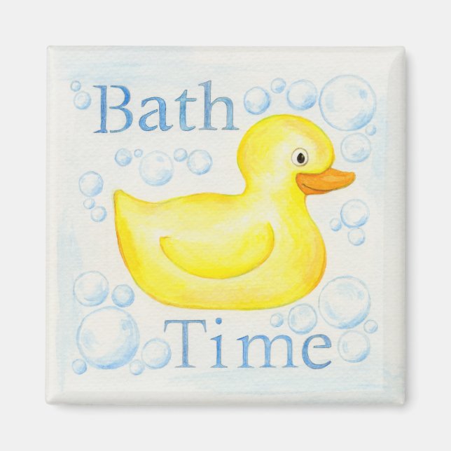Íman Imagem de Bath Time Rubber Ducky (Frente)