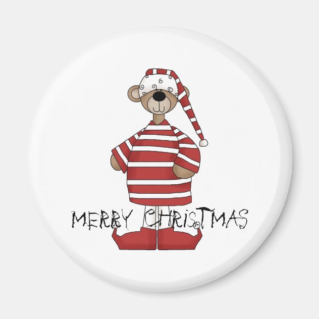 Íman Imagem de Bear Natal (Frente)