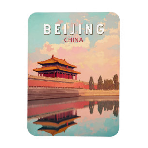 Íman Imagem de Beijing China - Viagem Art Vintage
