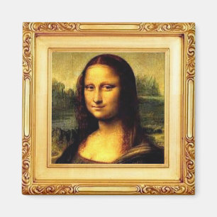 Íman Imagem de Belas Artes - Mona Lisa por Leonardo da 
