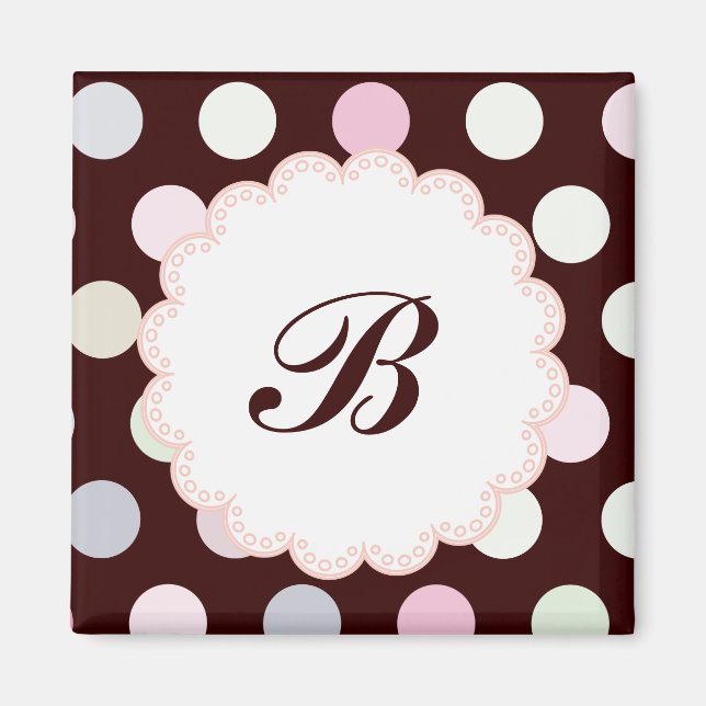 Íman Imagem de Bianca Monogrammed (Frente)