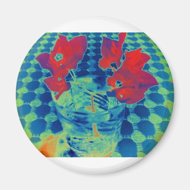 Íman imagem de bougainville (Frente)