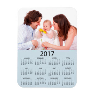 Íman Imagem de Calendário 2017 Perosnalizada para Foto