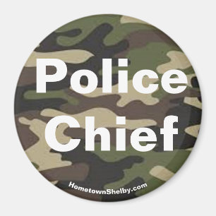 Íman Imagem de camo-chefe da polícia