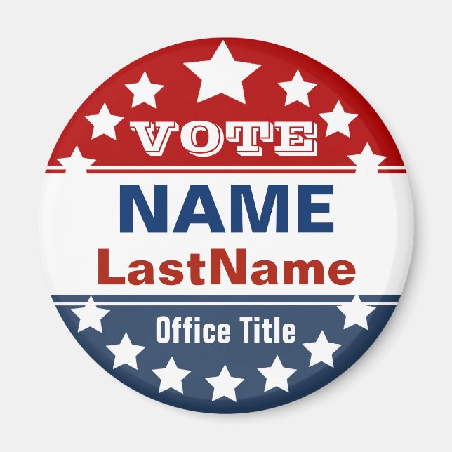 Íman Imagem de Campanha Personalizada (Frente)