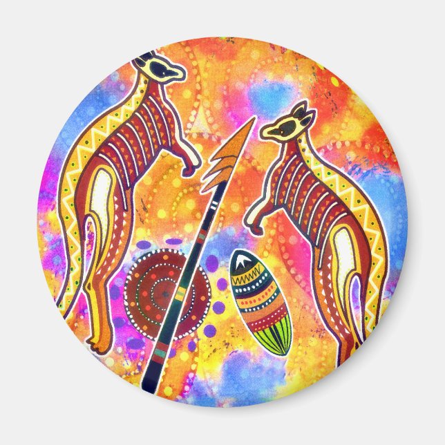 Íman Imagem de cangurus (Frente)