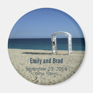 Íman Imagem de Casamento de Destino de Praia de Casamen