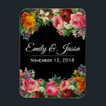 Íman Imagem de Casamento do Jardim Vintage<br><div class="desc">excelente para favores de casamento! Personalize o texto para qualquer pessoa que você deseja</div>