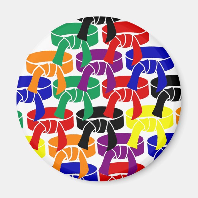 Íman Imagem de Cintos de Artes Marciais (Frente)